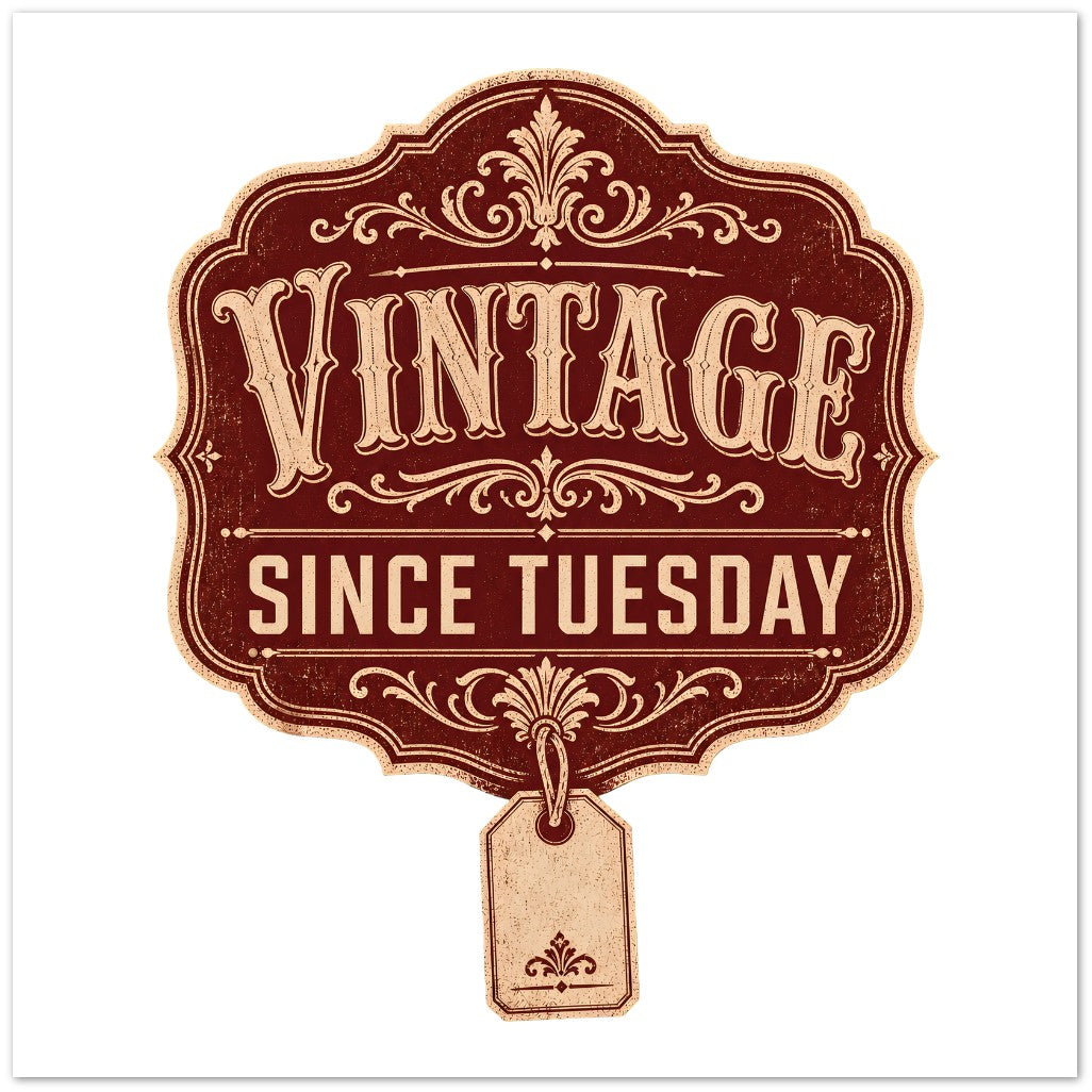 Vintage Since Tuesday Greeting Card Pack — product view 3