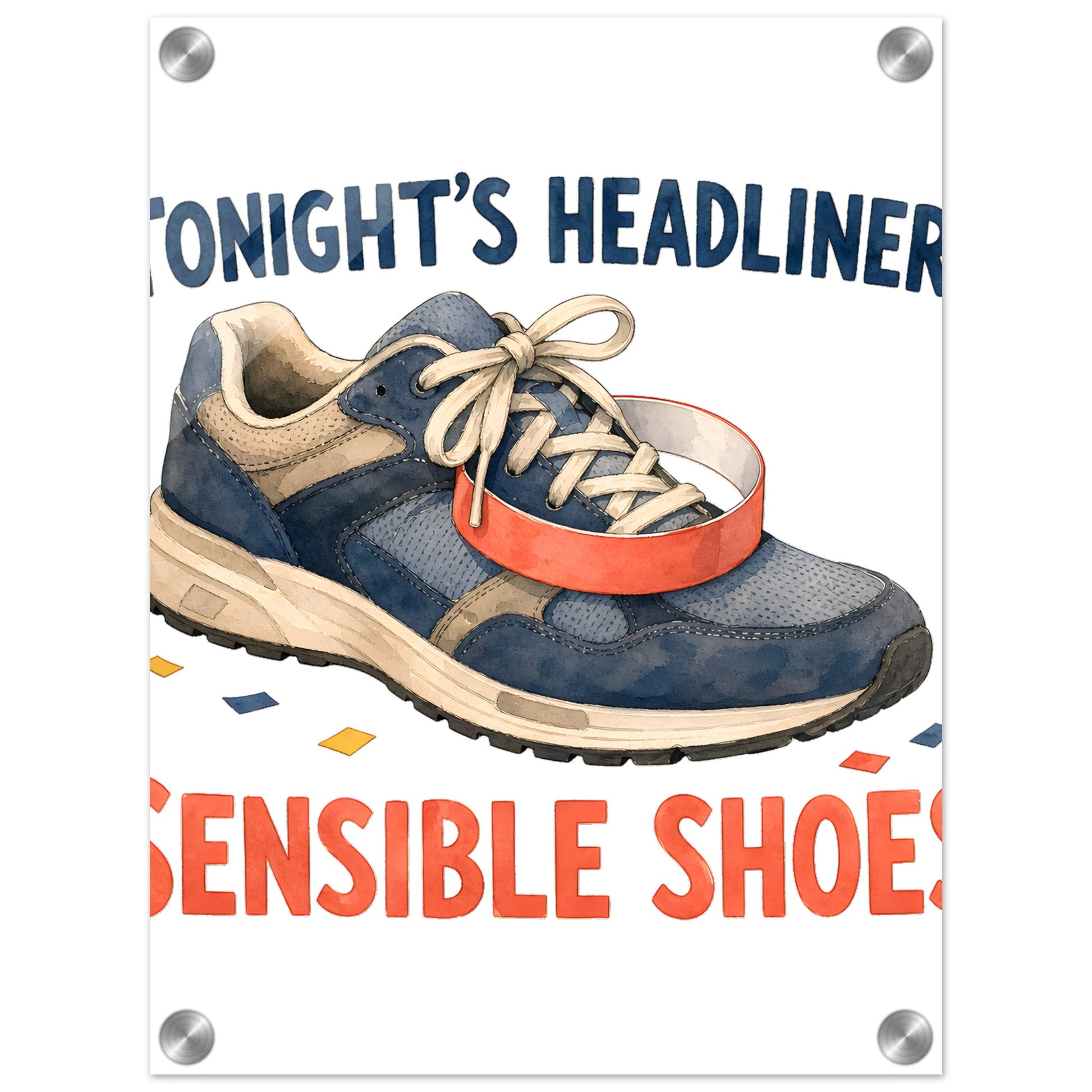 Tonight's Headliner: Sensible Shoes Concert Acrylic Print — product view 1
