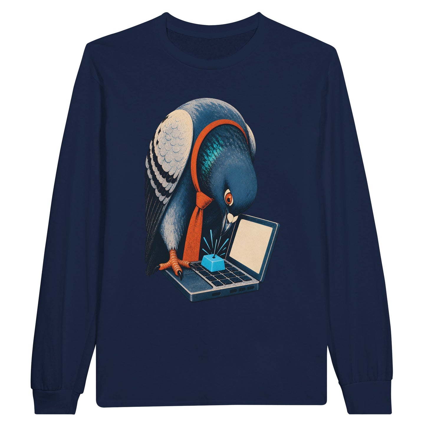 Pigeon Hits Send Long-Sleeve T-shirt — product view 11