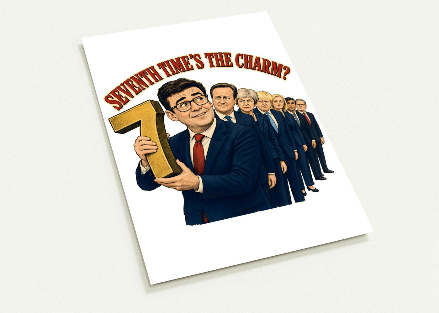 Seventh Time’s the Charm? UK Prime Minister Caricature Postcard Pack