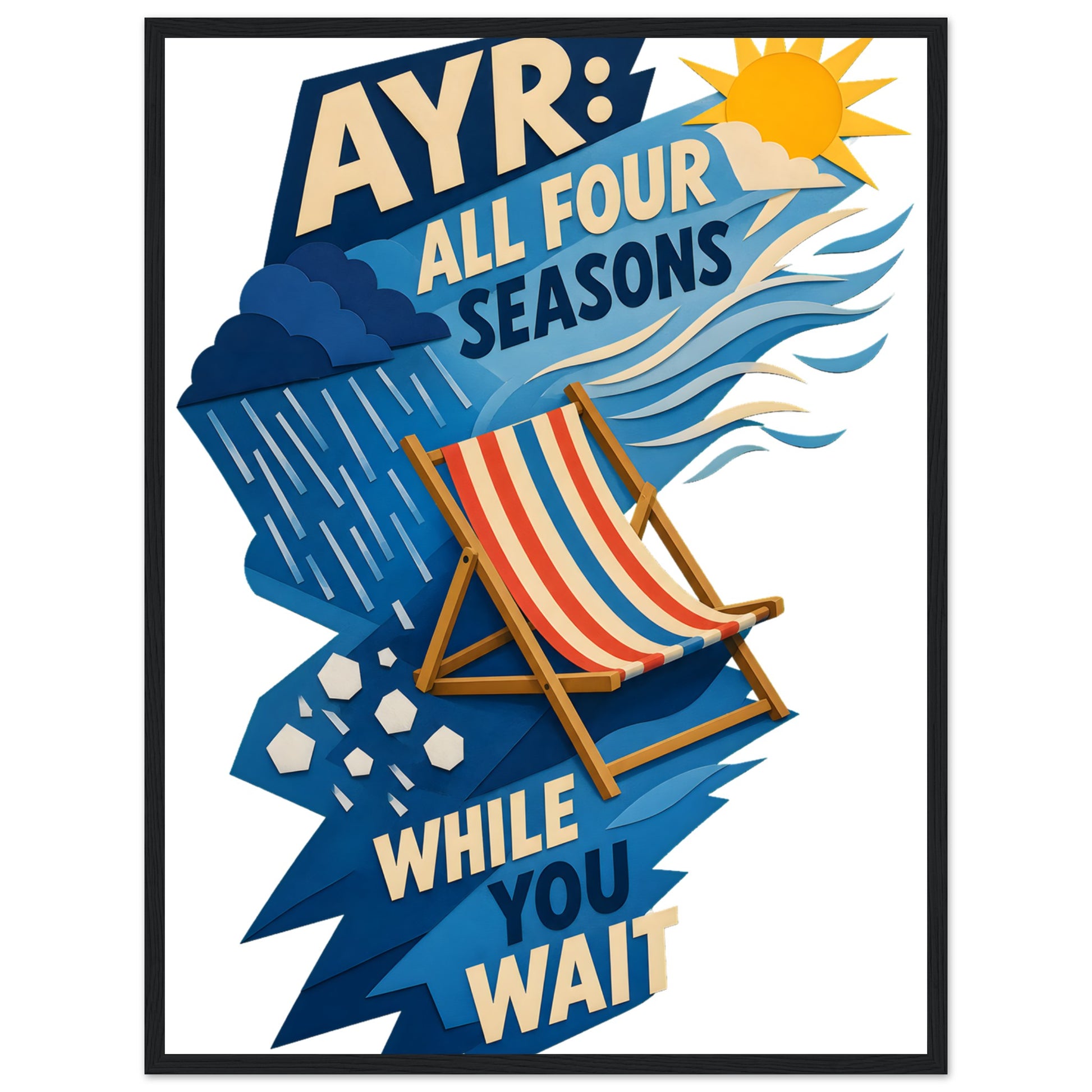 Ayr: All Four Seasons While You Wait Framed Wall Art — product view 4