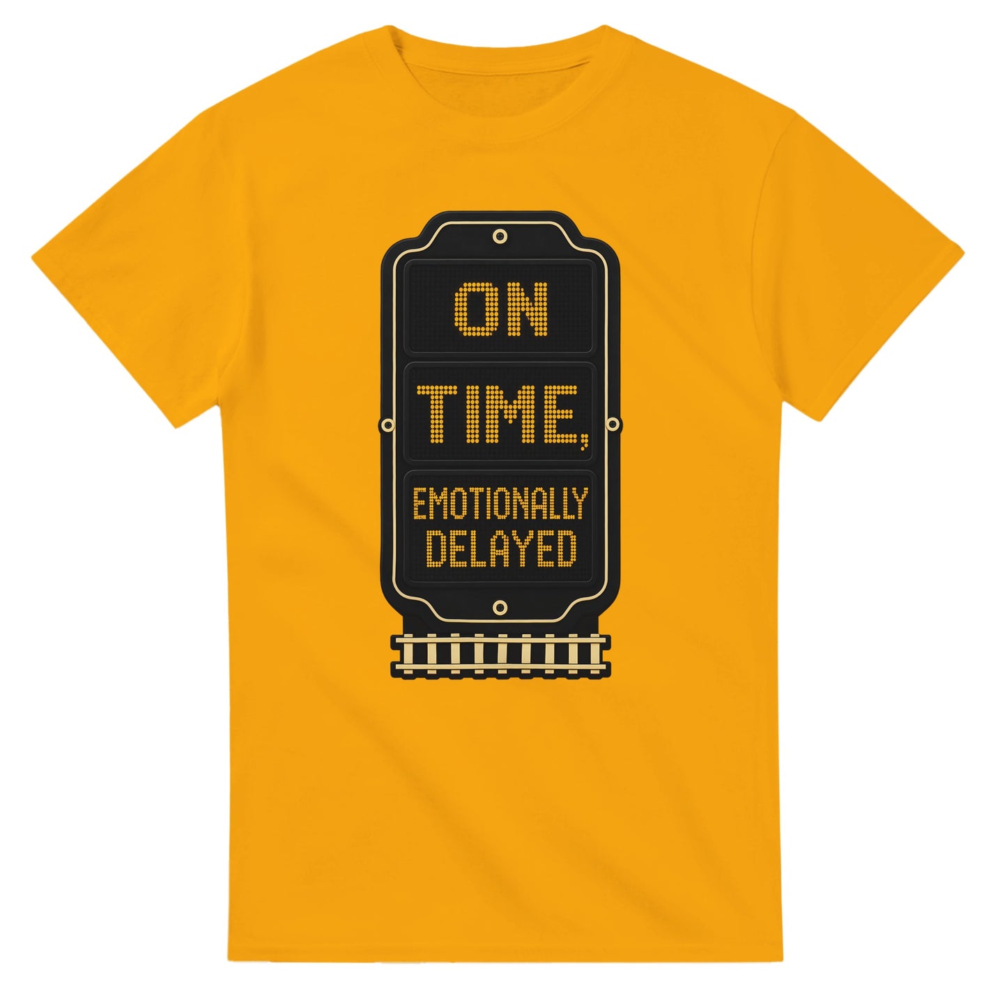 On Time, Emotionally Delayed Rail Graphic T-shirt — product view 14
