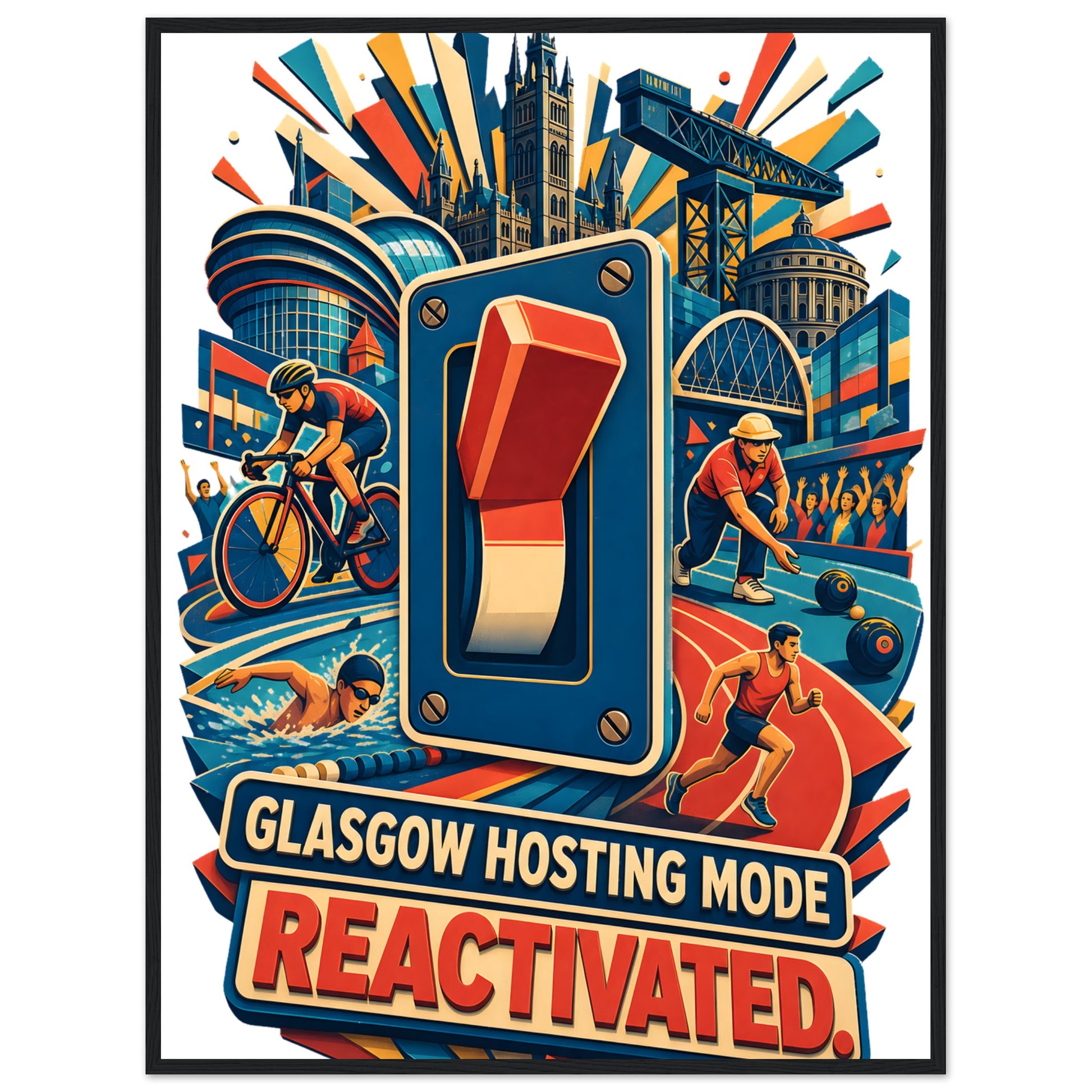 Glasgow Hosting Mode — Reactivated Framed Wall Art — product view 8