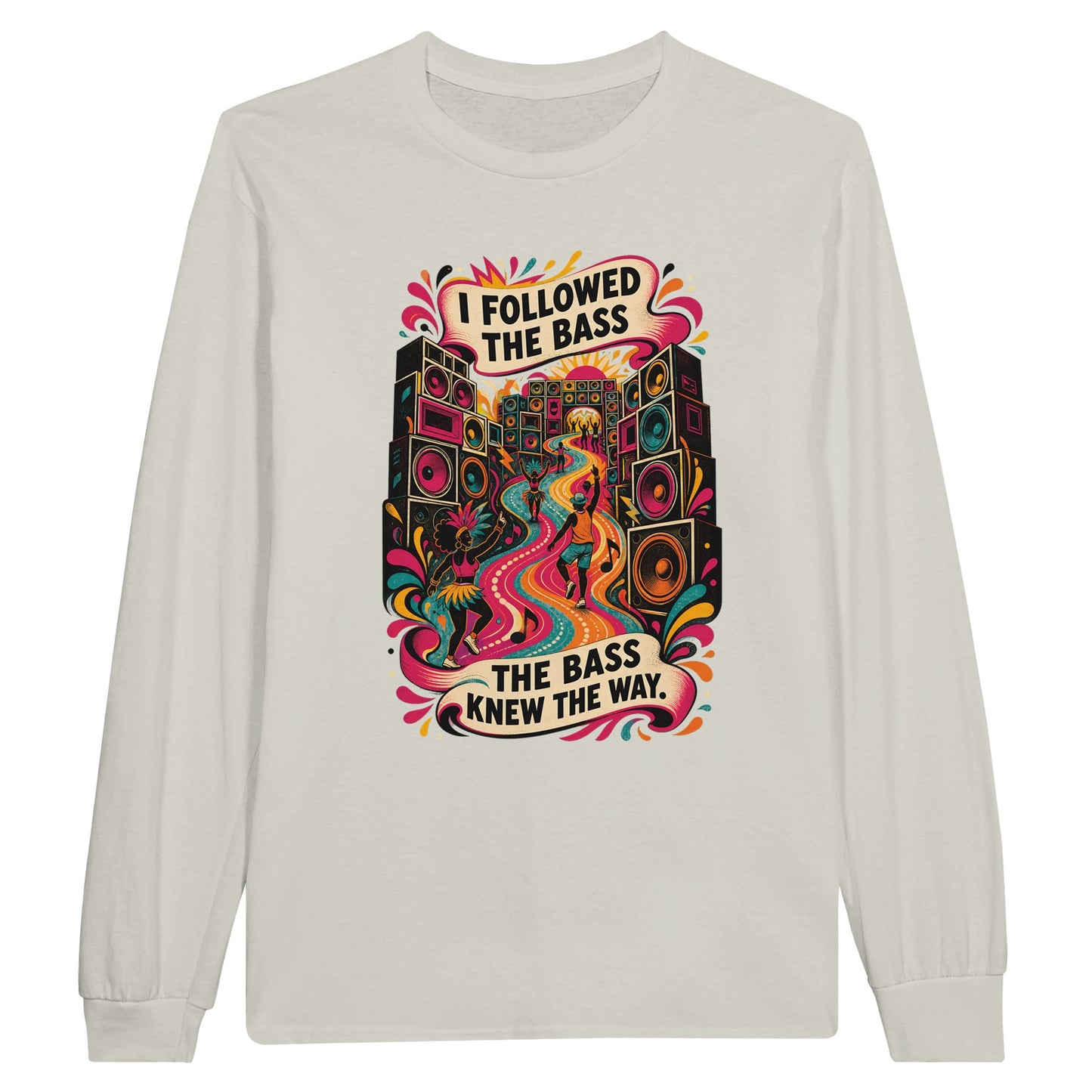I Followed the Bass Long-Sleeve T-shirt — product view 4
