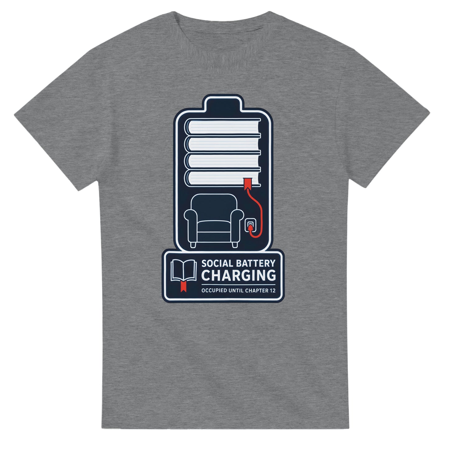 Social Battery Charging T-shirt — product view 12