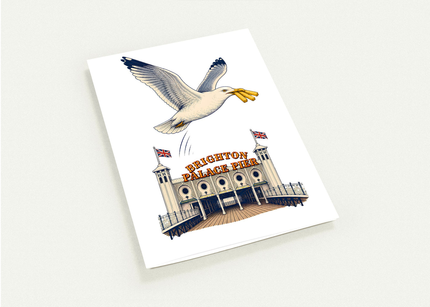 Brighton Palace Pier Chip Heist Greeting Card Pack — product view 4