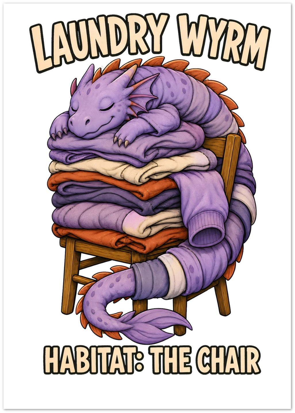 Laundry Wyrm – Habitat: The Chair Greeting Card Pack