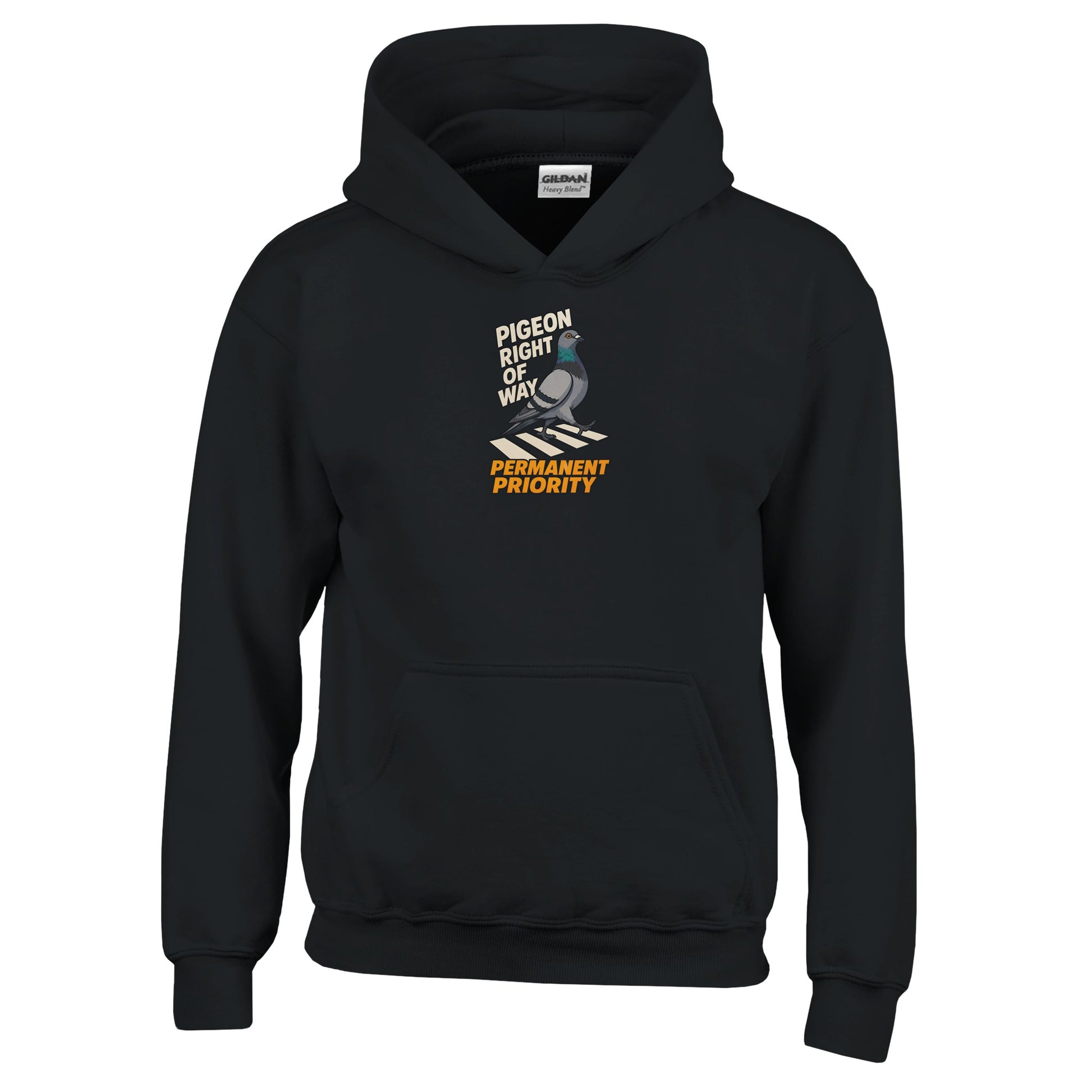 Pigeon Right of Way Kids' Hoodie — product view 3