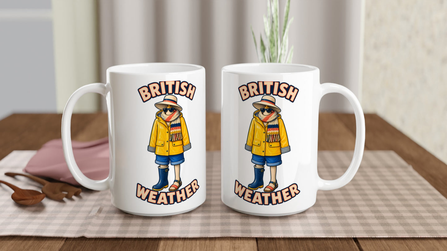 British Weather All-Weather Outfit Large Mug — product view 5