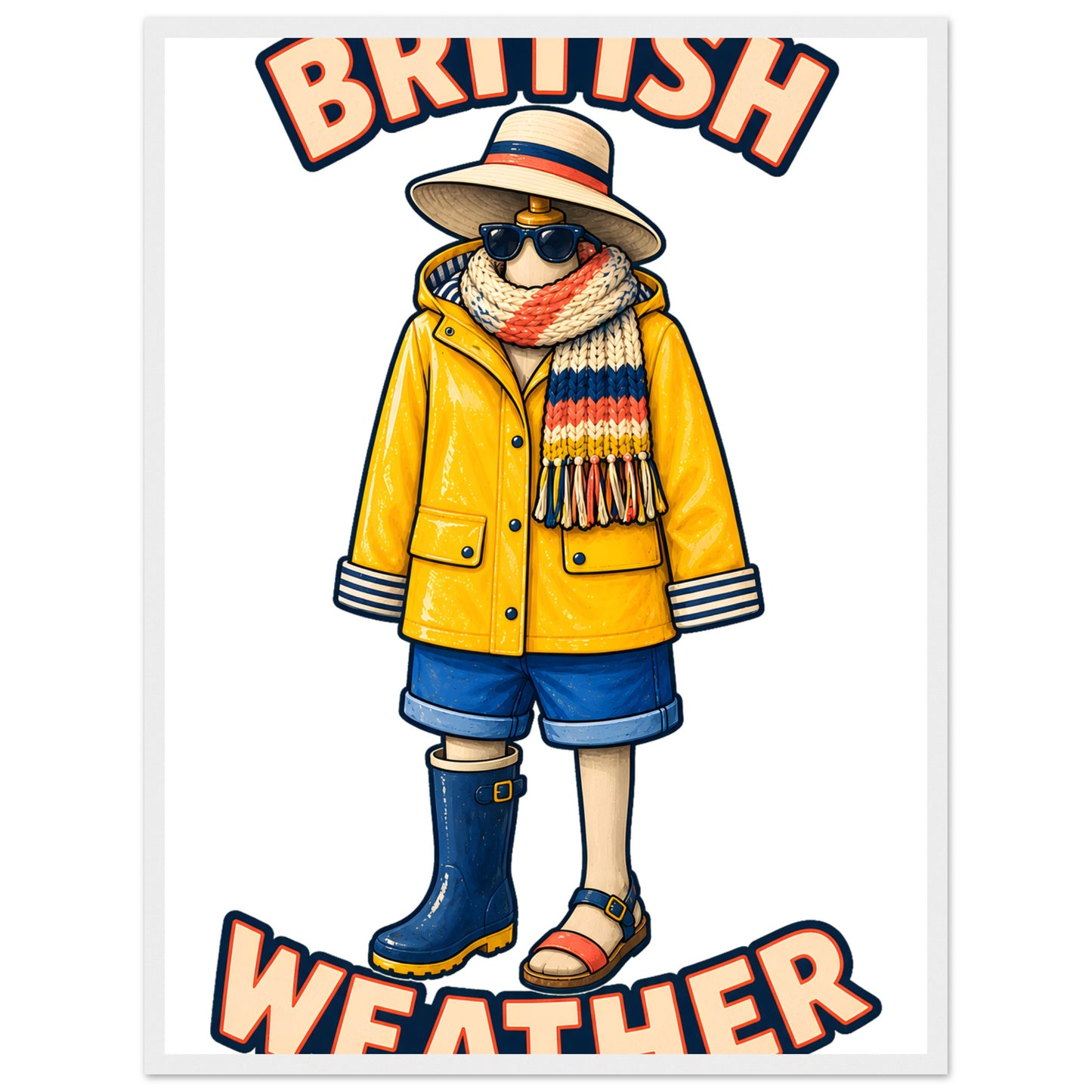 British Weather All-Weather Outfit Framed Wall Art — product view 2