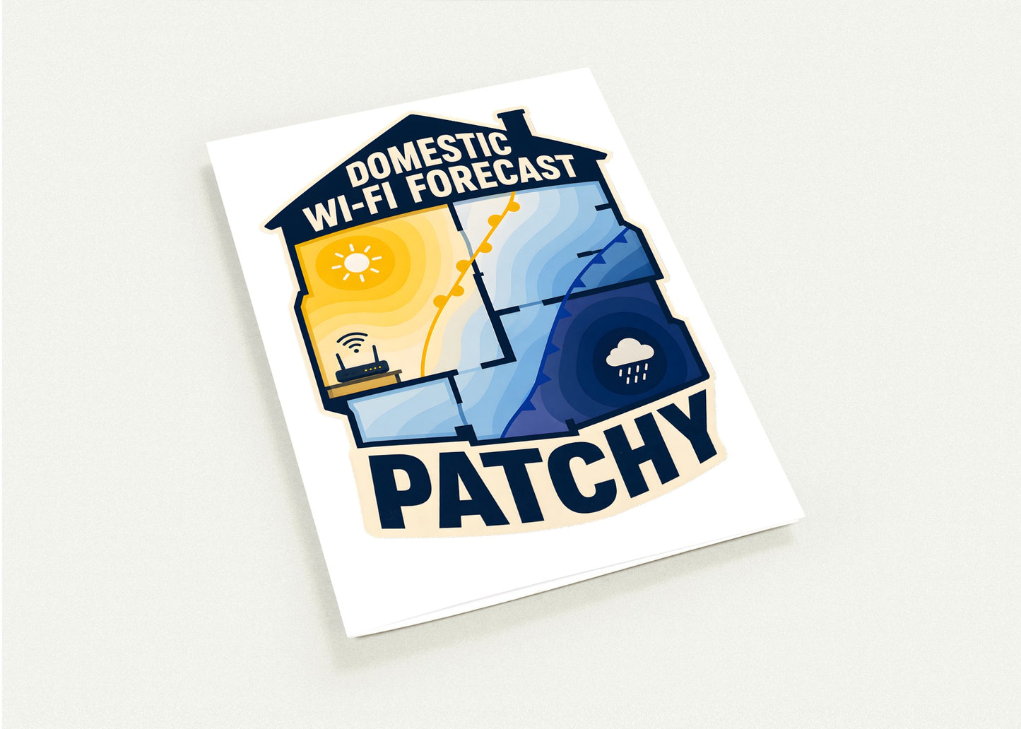 Domestic Wi-Fi Forecast Patchy Greeting Card Pack — product view 4