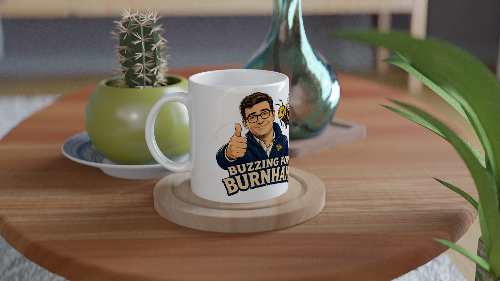 Buzzing for Burnham Mug — product view 2