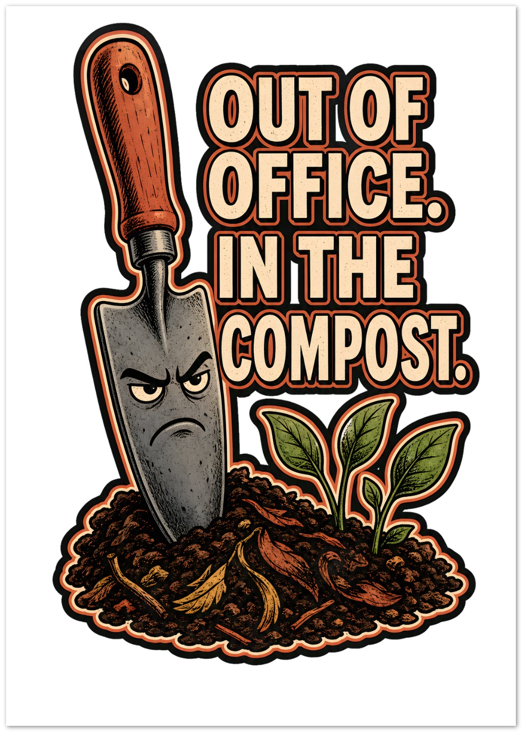 Out of Office, In the Compost Greeting Card Pack