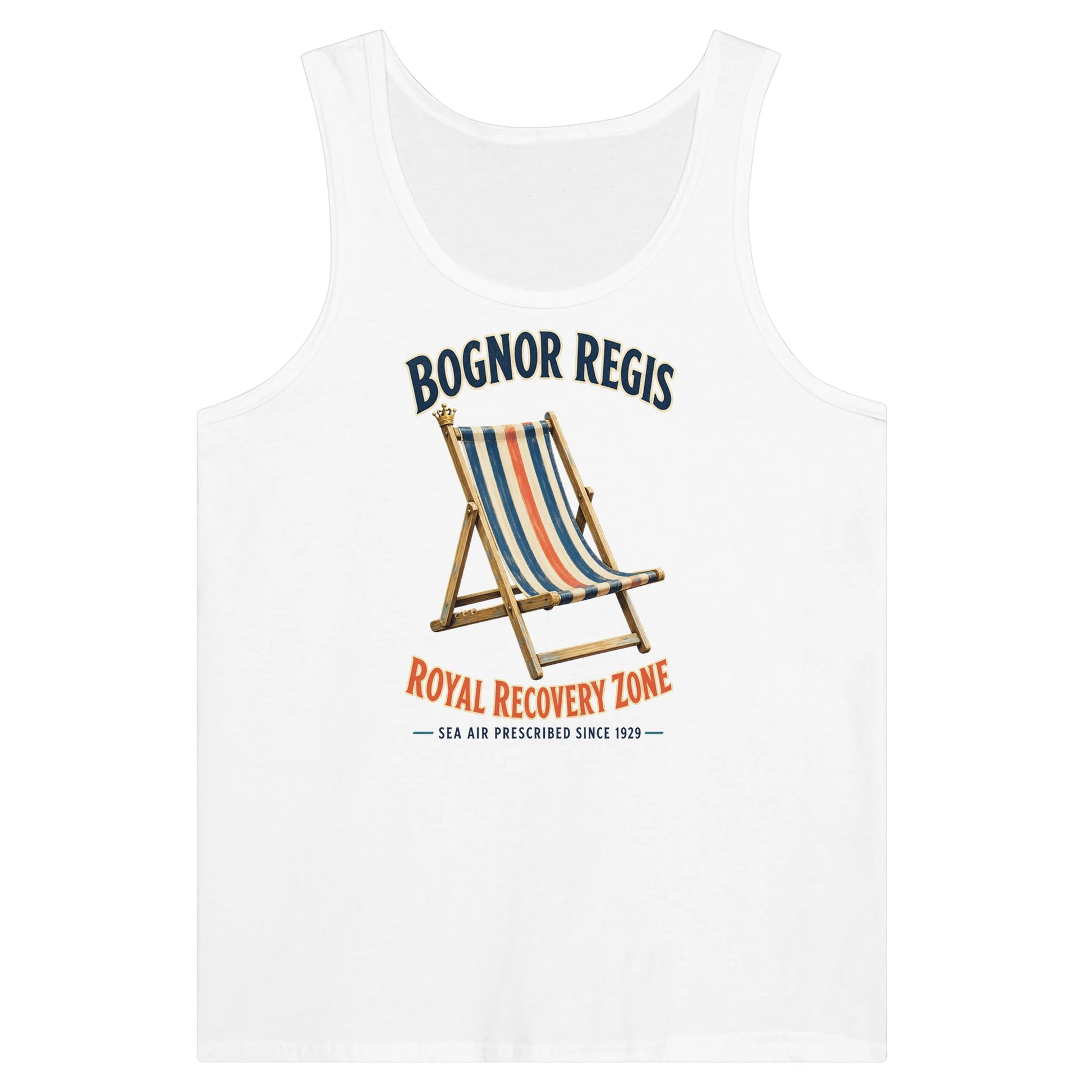 Bognor Regis Royal Recovery Zone Premium Unisex Tank Top — product view 1