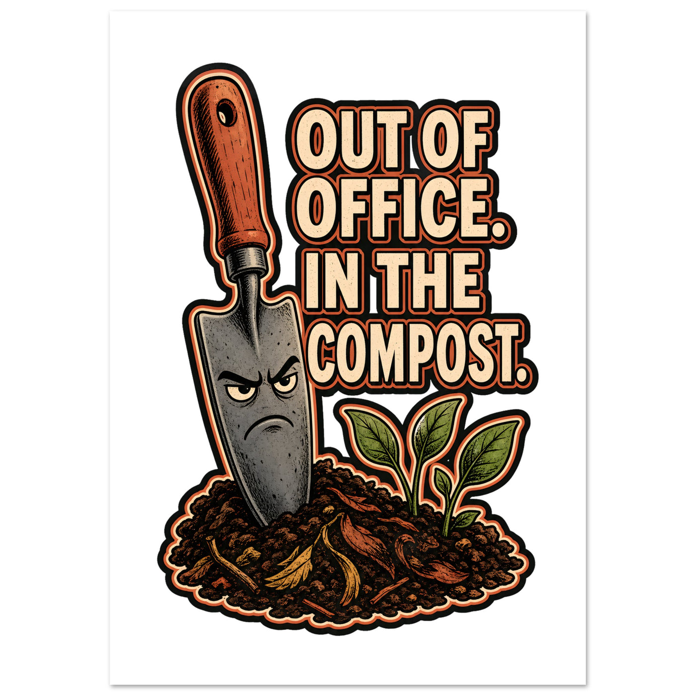 Out of Office, In the Compost Poster