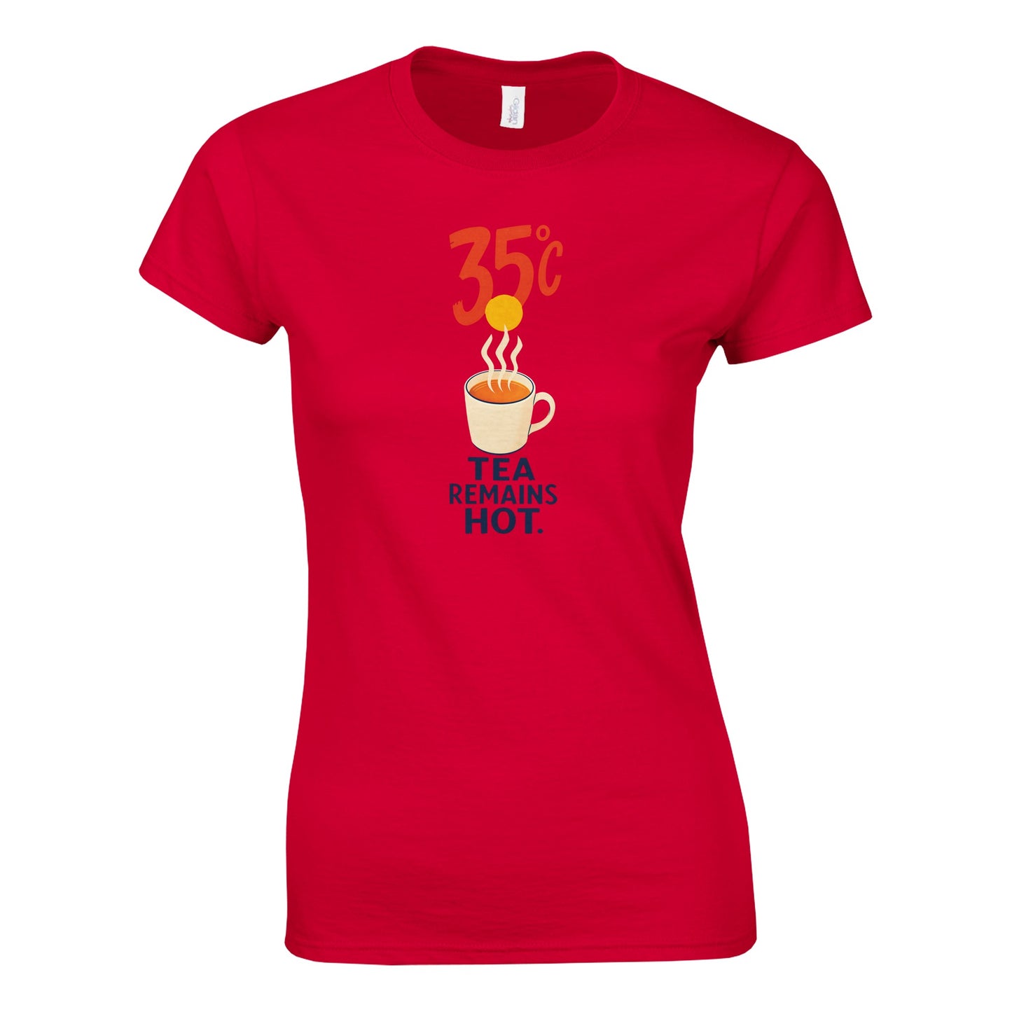 35°C — Tea Remains Hot Women's T-shirt — product view 2