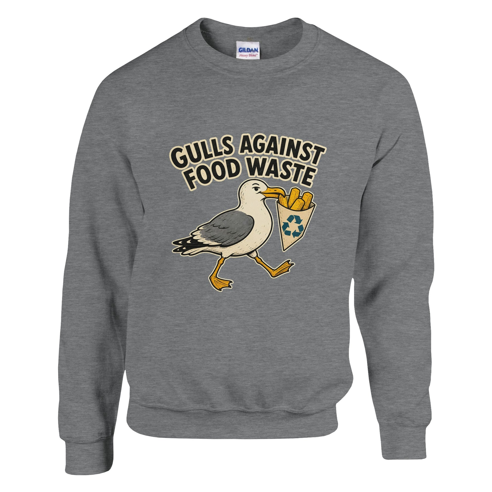 Gulls Against Food Waste Graphic Sweatshirt — product view 5