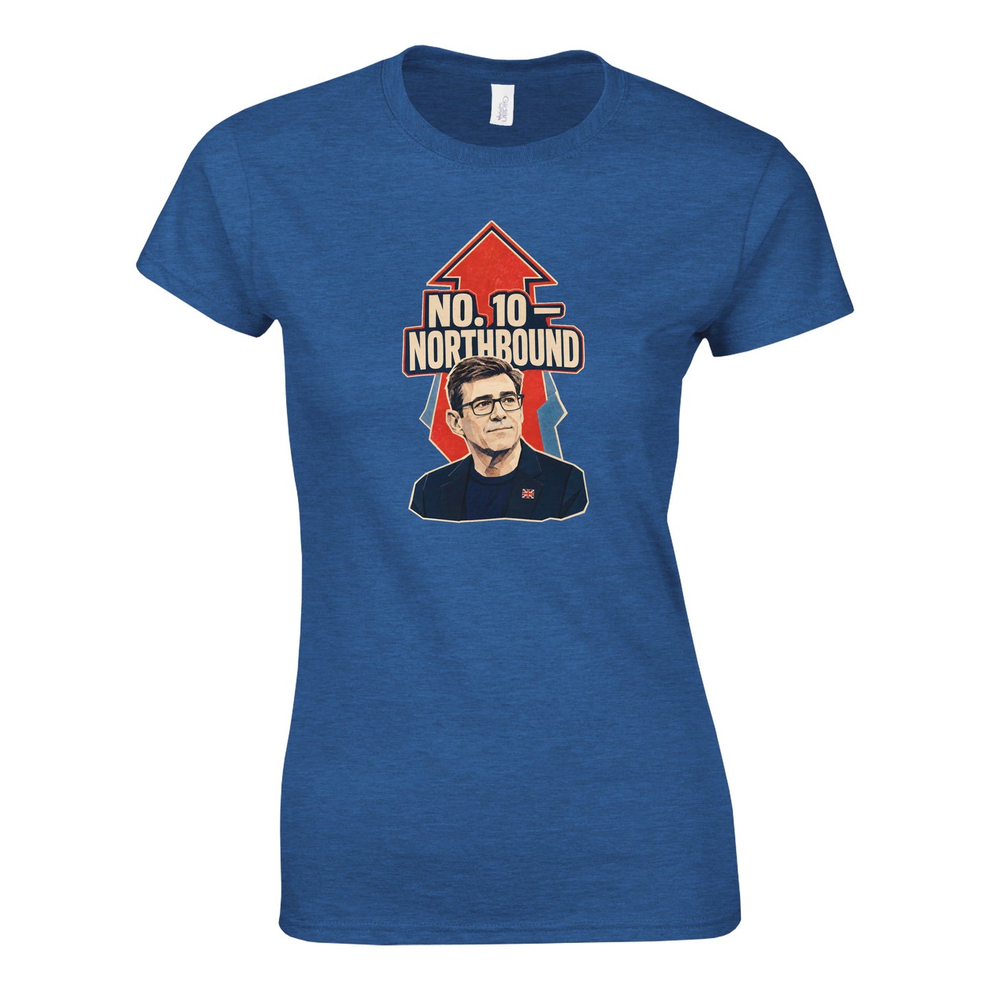 No. 10 — Northbound Andy Burnham Political Satire Women's T-shirt — product view 5