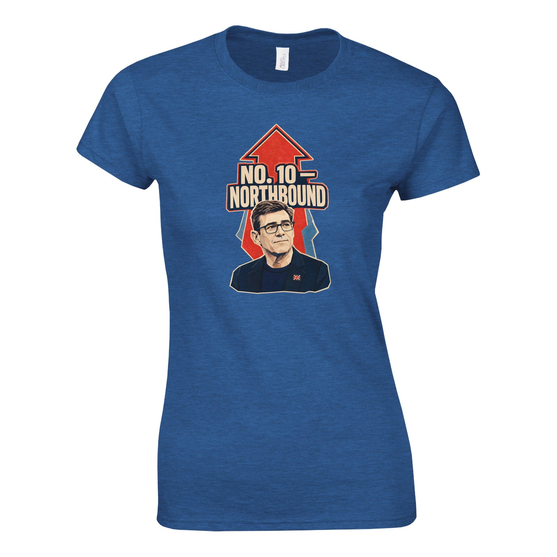 No. 10 — Northbound Andy Burnham Political Satire Women's T-shirt — product view 5