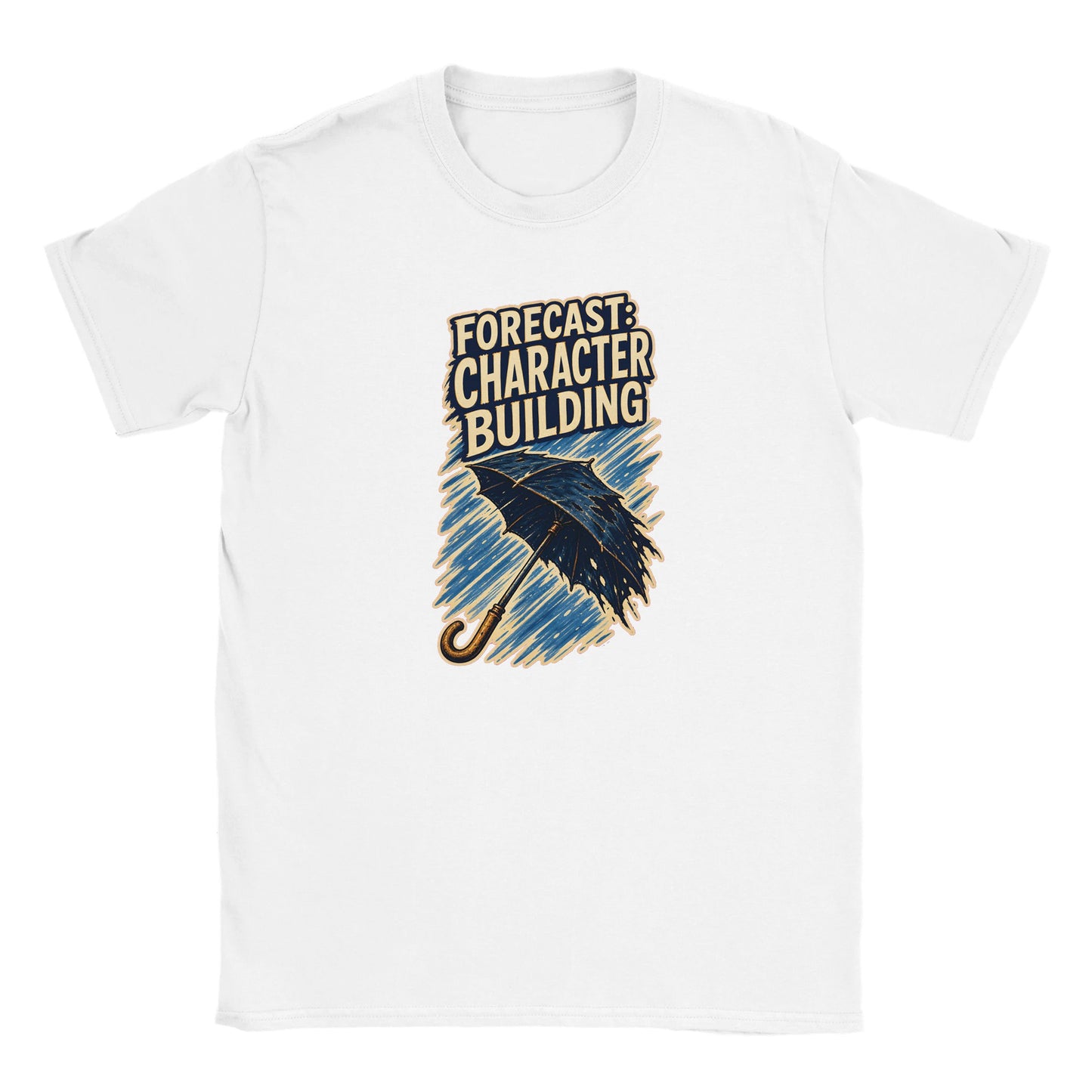 Forecast: Character Building – British Weather Kids' T-shirt — product view 15