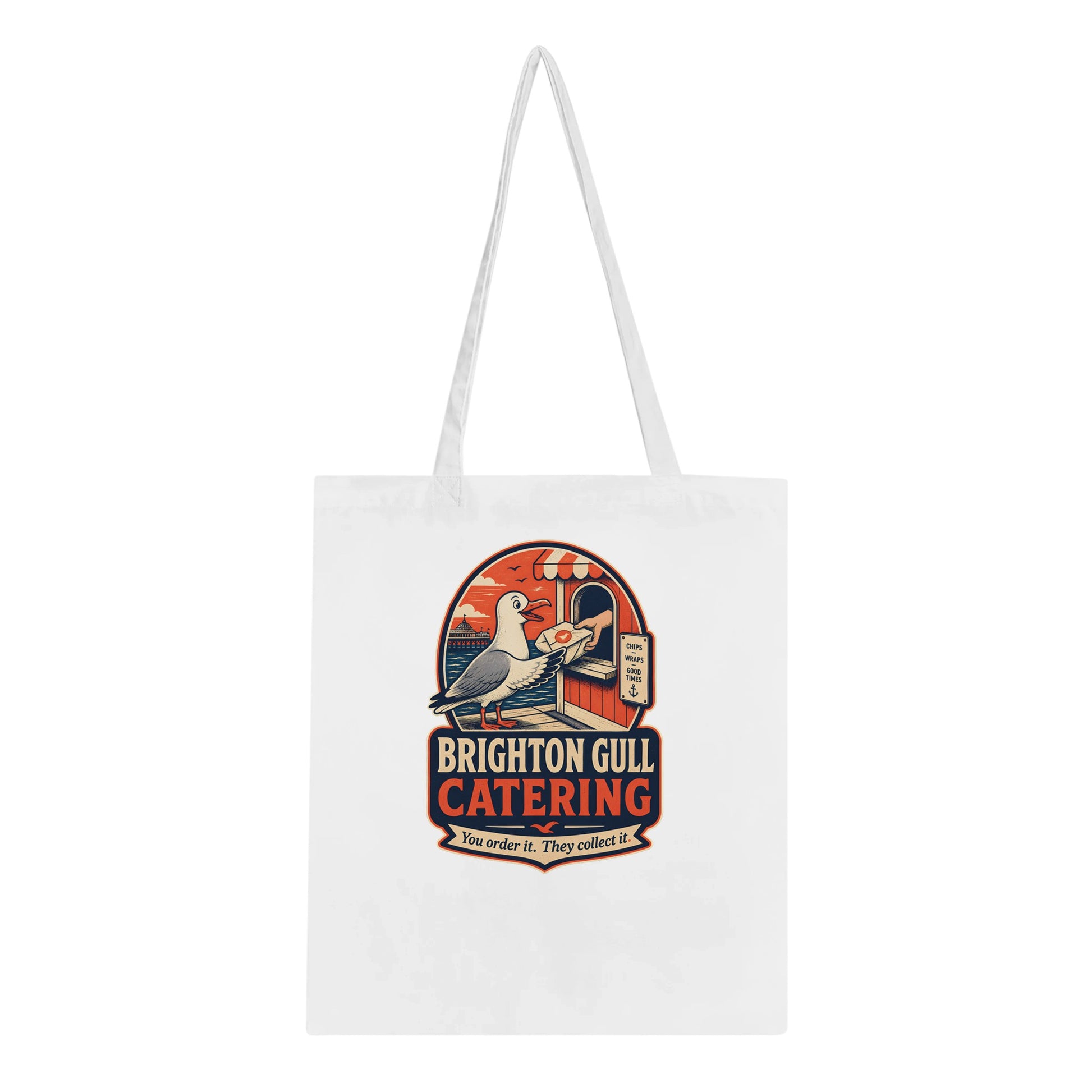 Brighton Gull Catering — Illustrated Tote Bag — product view 1