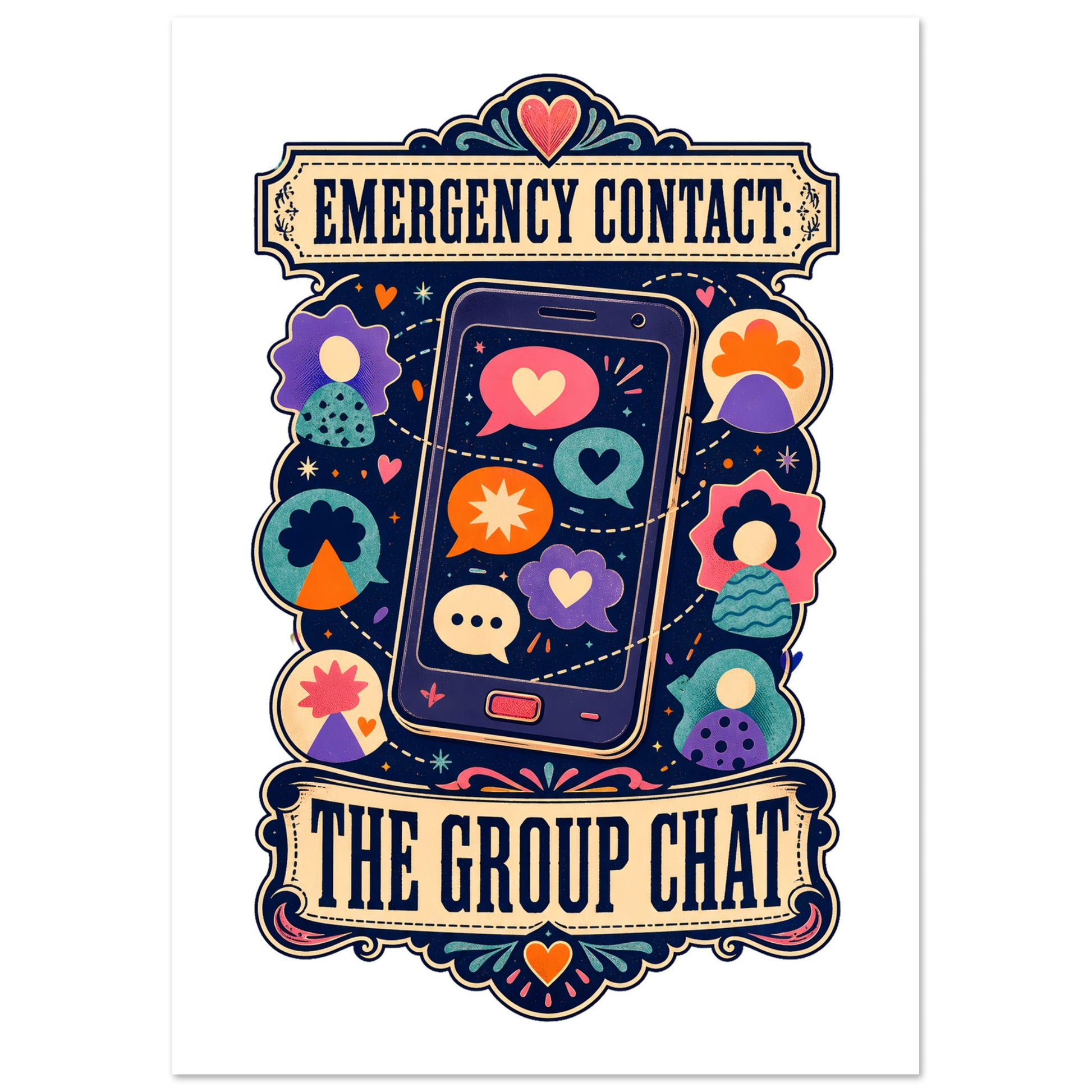 Emergency Contact — The Group Chat Poster — product view 6