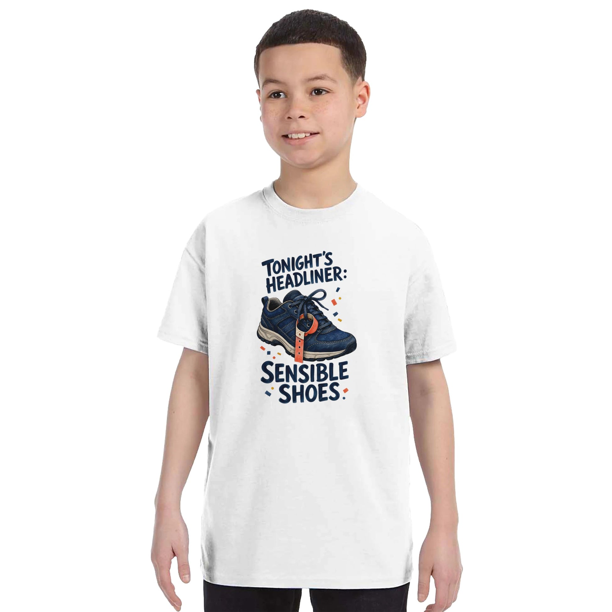 Tonight's Headliner: Sensible Shoes Concert Kids' T-shirt — product view 16