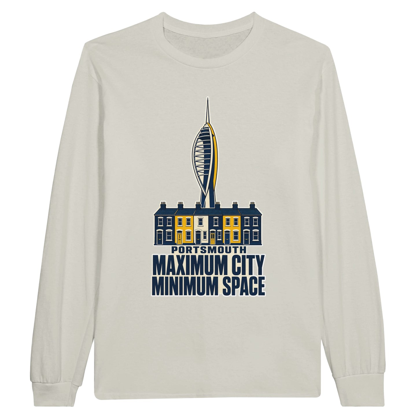 Portsmouth Maximum City Minimum Space Long-Sleeve T-shirt — product view 14