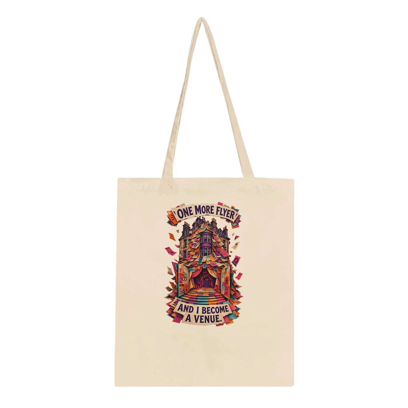 One More Flyer and I Become a Venue Tote Bag