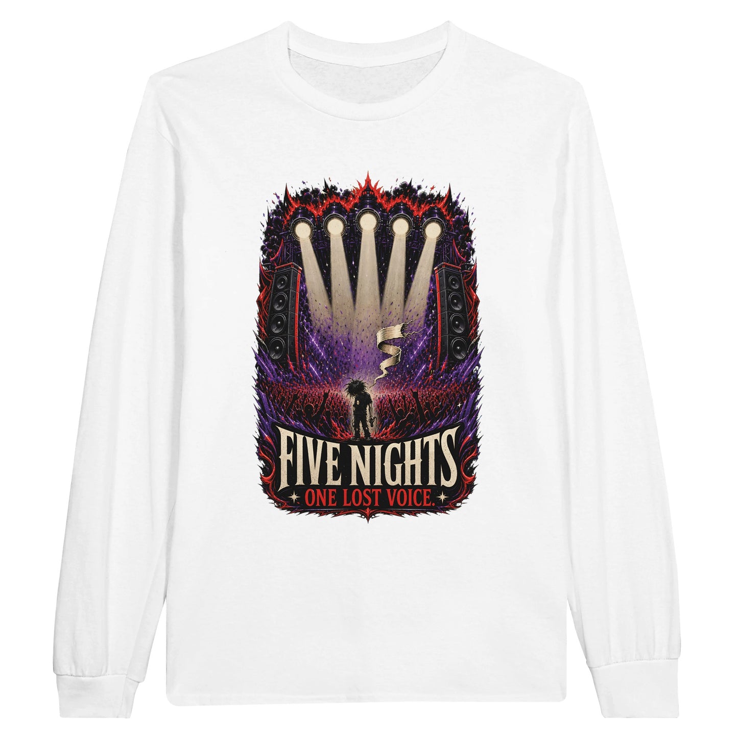 Five Nights, One Lost Voice Long-Sleeve T-shirt — product view 1