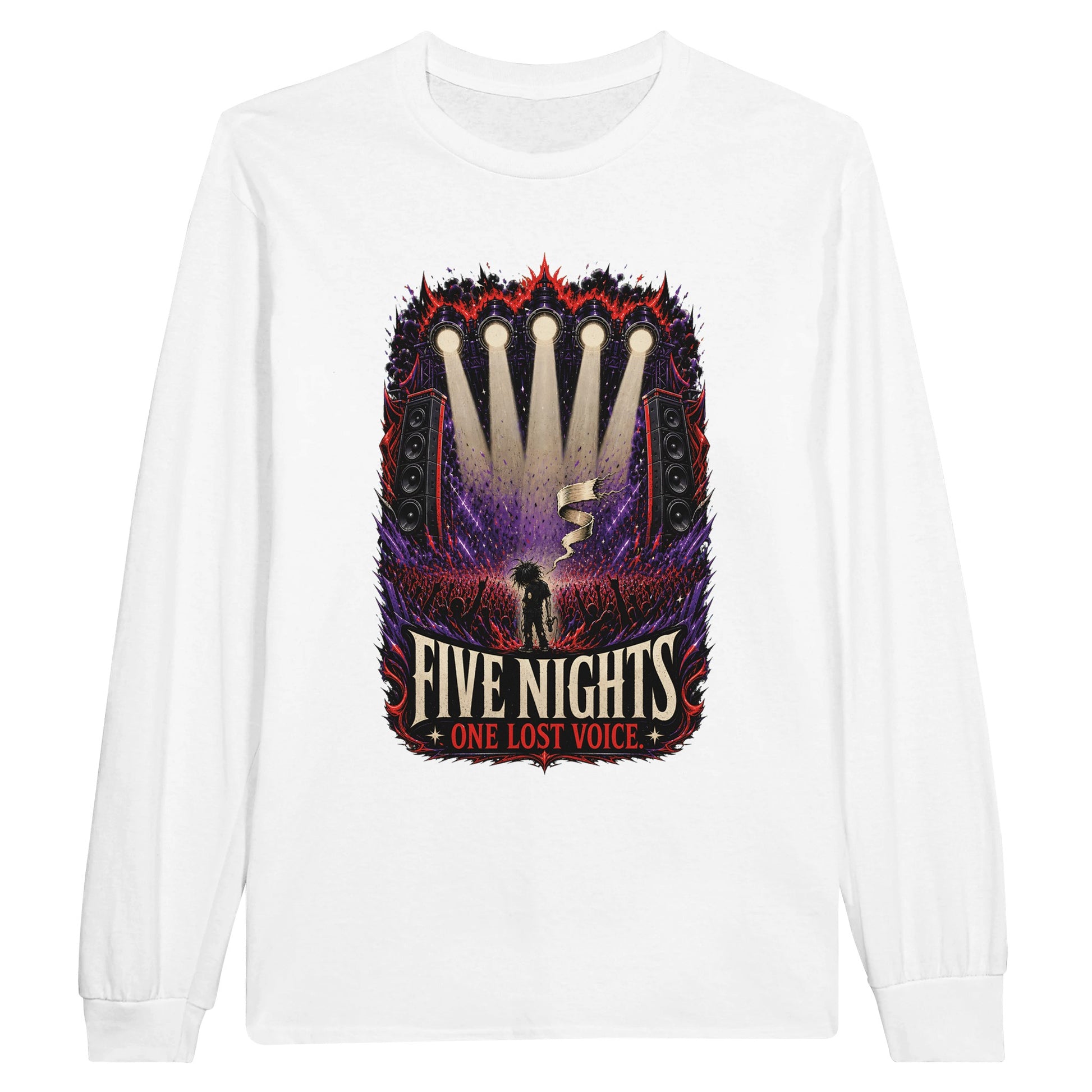 Five Nights, One Lost Voice Long-Sleeve T-shirt — product view 1