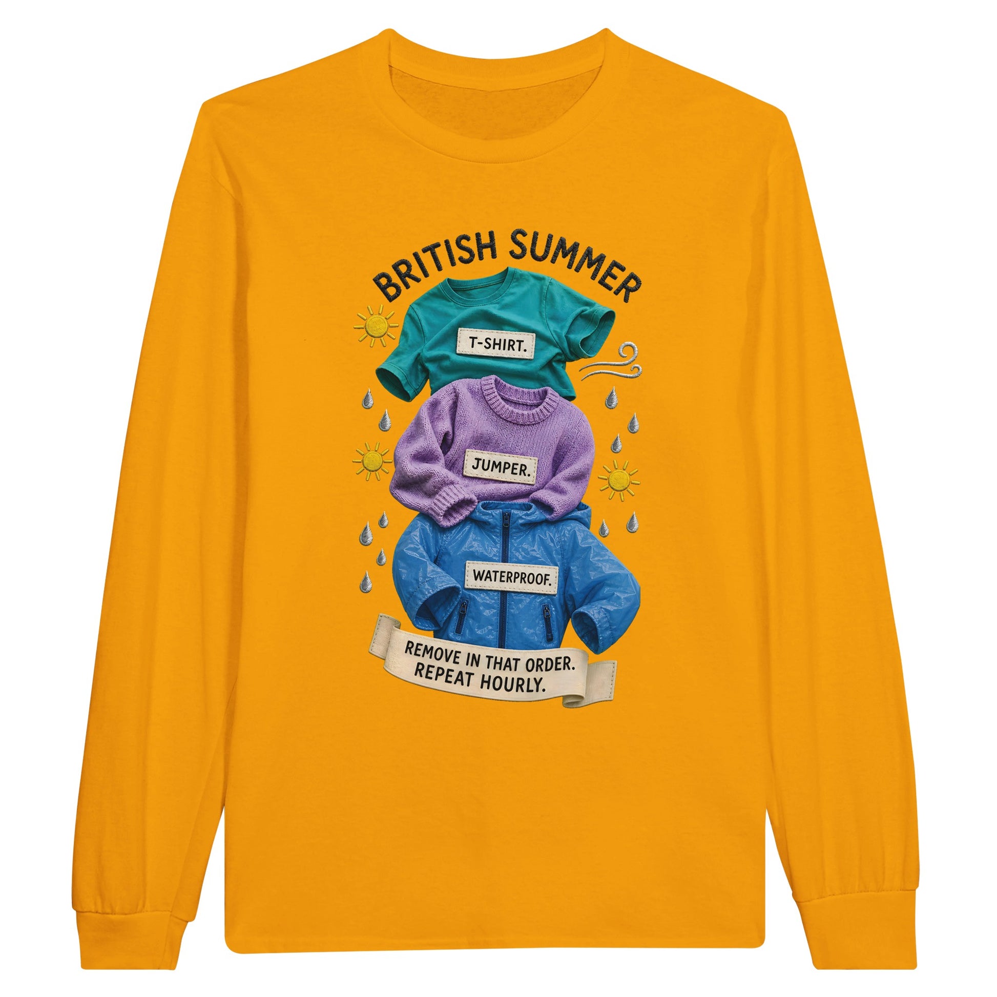 British Summer: Repeat Layers Hourly Long-Sleeve T-shirt — product view 4