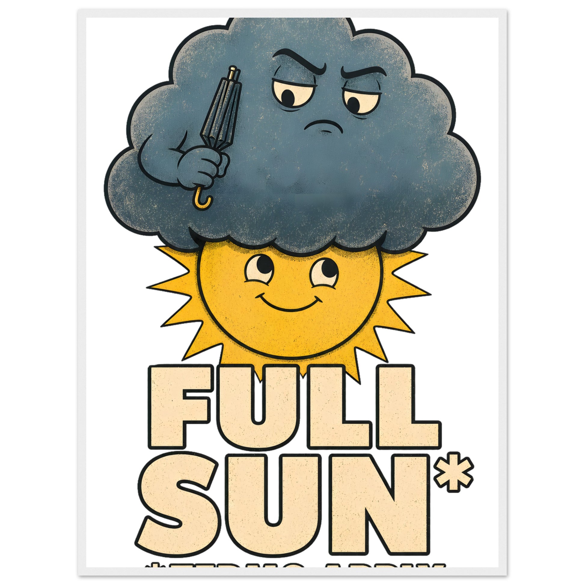 Full Sun, Terms Apply Weather Graphic Framed Wall Art — product view 7
