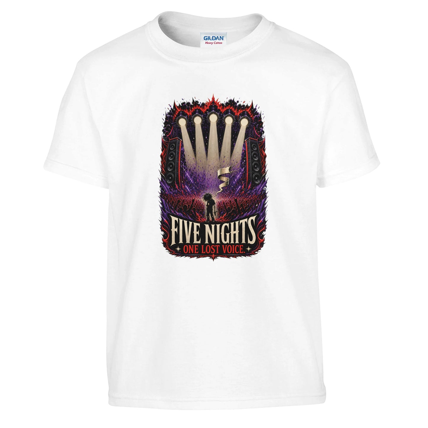 Five Nights, One Lost Voice Kids' T-shirt — product view 1