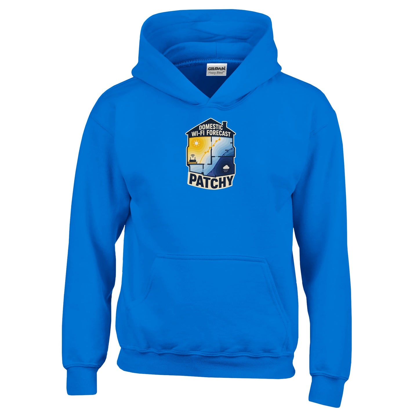 Domestic Wi-Fi Forecast Patchy Kids' Hoodie — product view 11