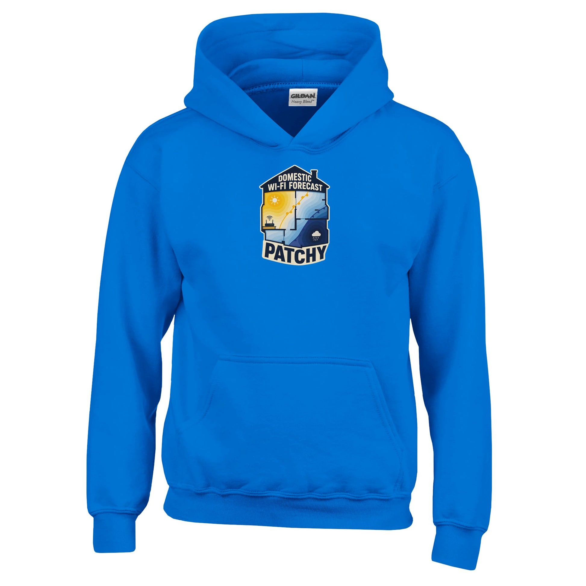 Domestic Wi-Fi Forecast Patchy Kids' Hoodie — product view 11