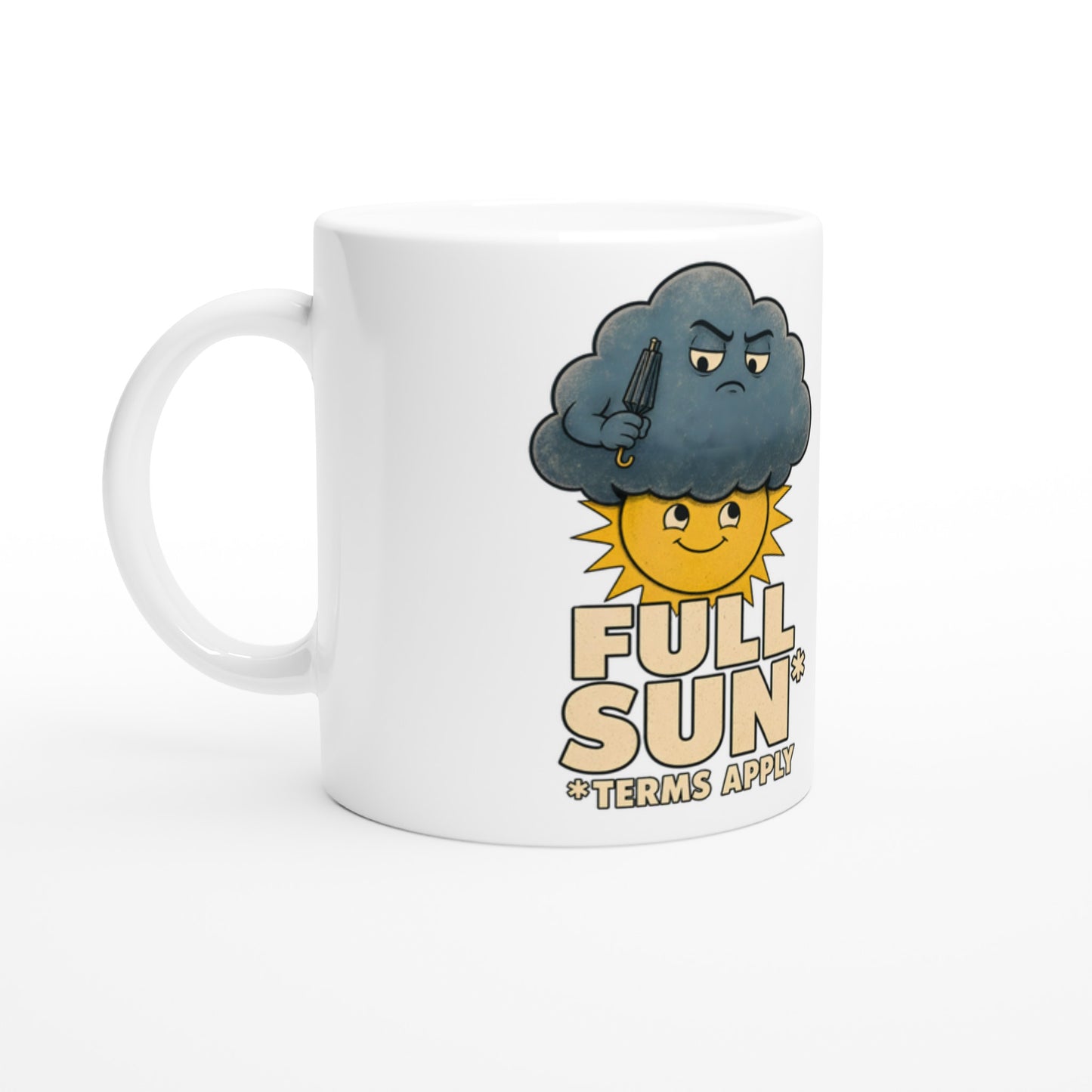Full Sun, Terms Apply Weather Graphic Mug — product view 1