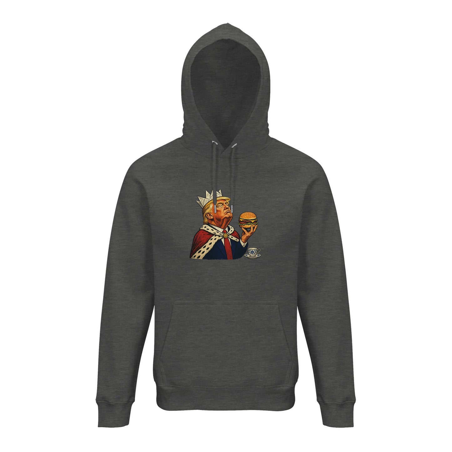 The Very Temporary Monarch — Trump Satire Hoodie — product view 10
