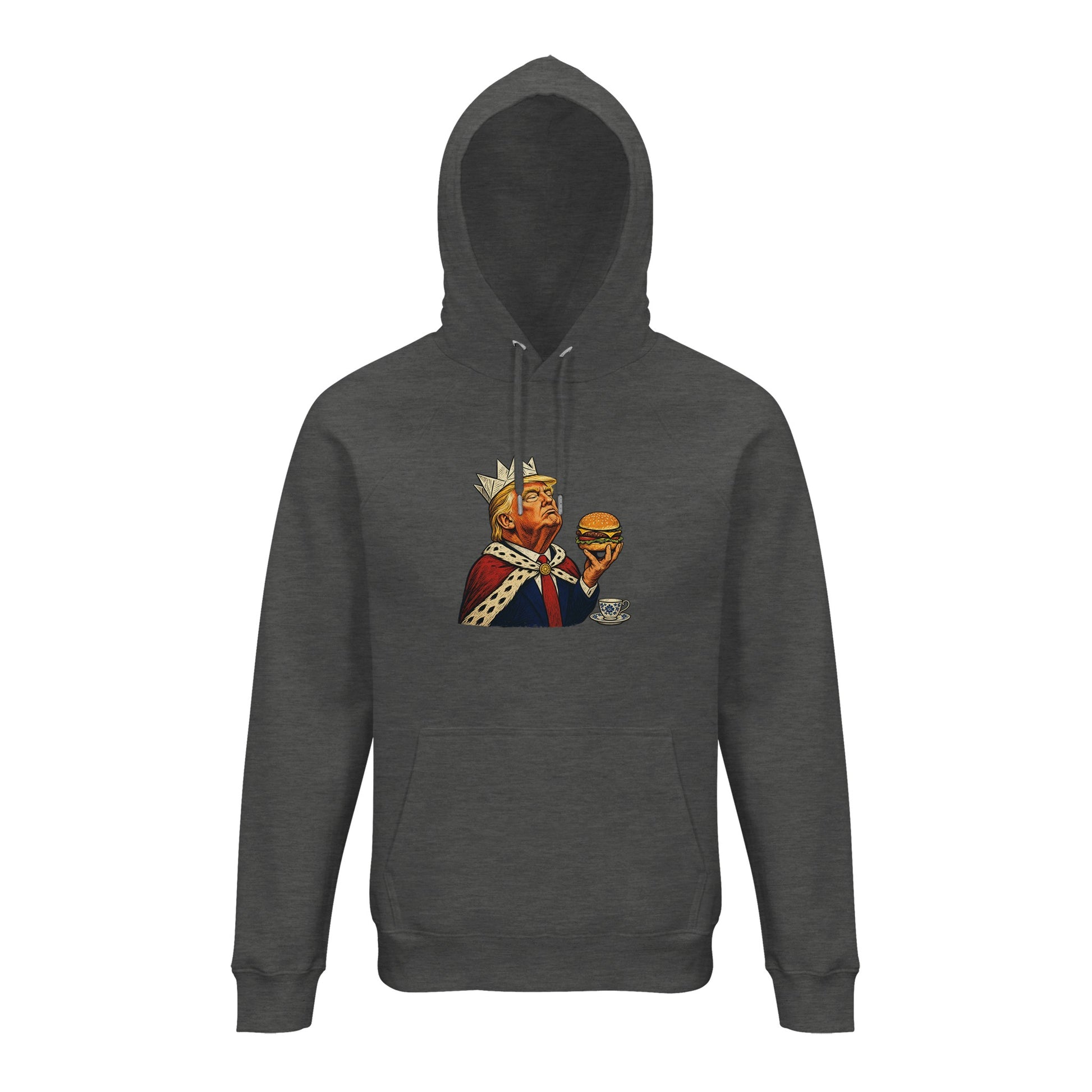 The Very Temporary Monarch — Trump Satire Hoodie — product view 10