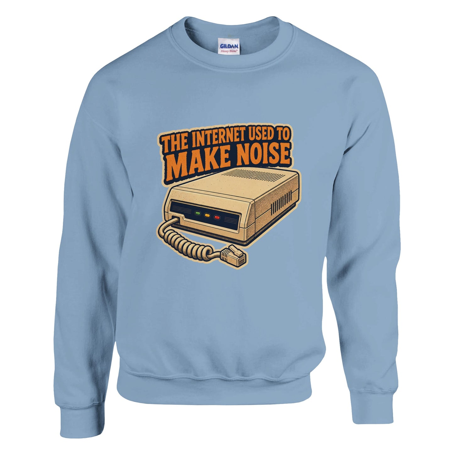 The Internet Used to Make Noise Retro Tech Graphic Sweatshirt — product view 3
