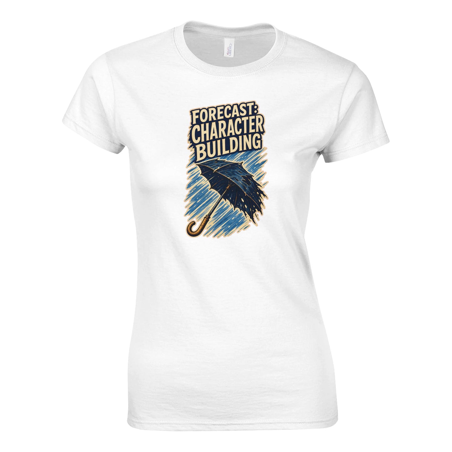 Forecast: Character Building – British Weather Women's T-shirt — product view 1