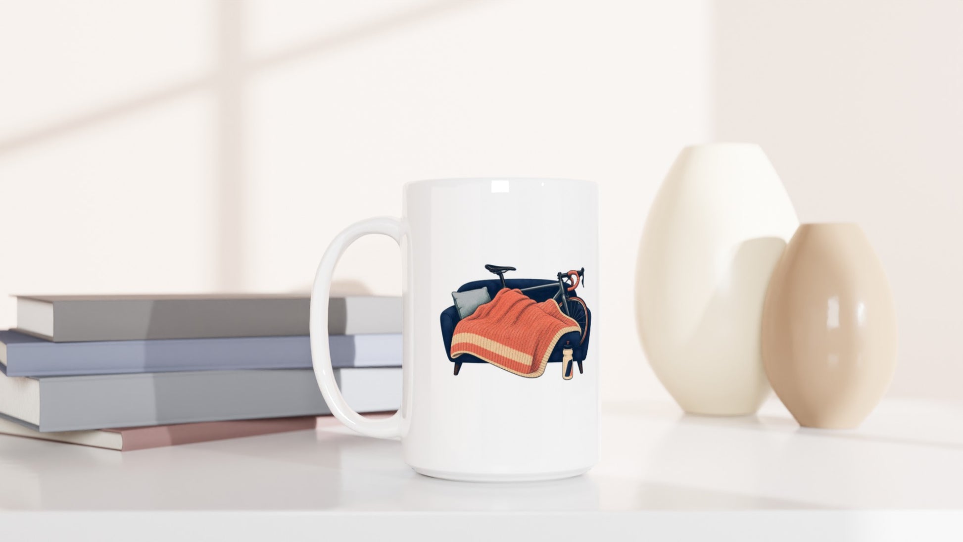 Bicycle Rest Day Large Mug — product view 6