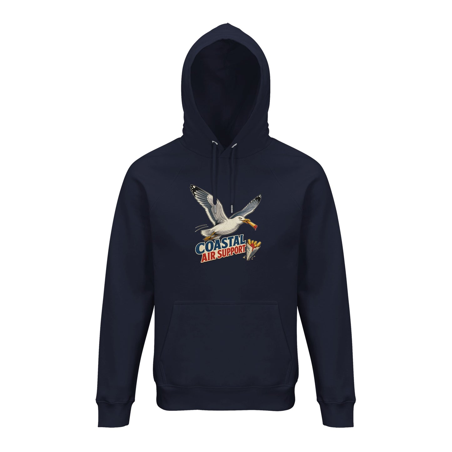 Coastal Air Support Seagull Graphic Hoodie — product view 5