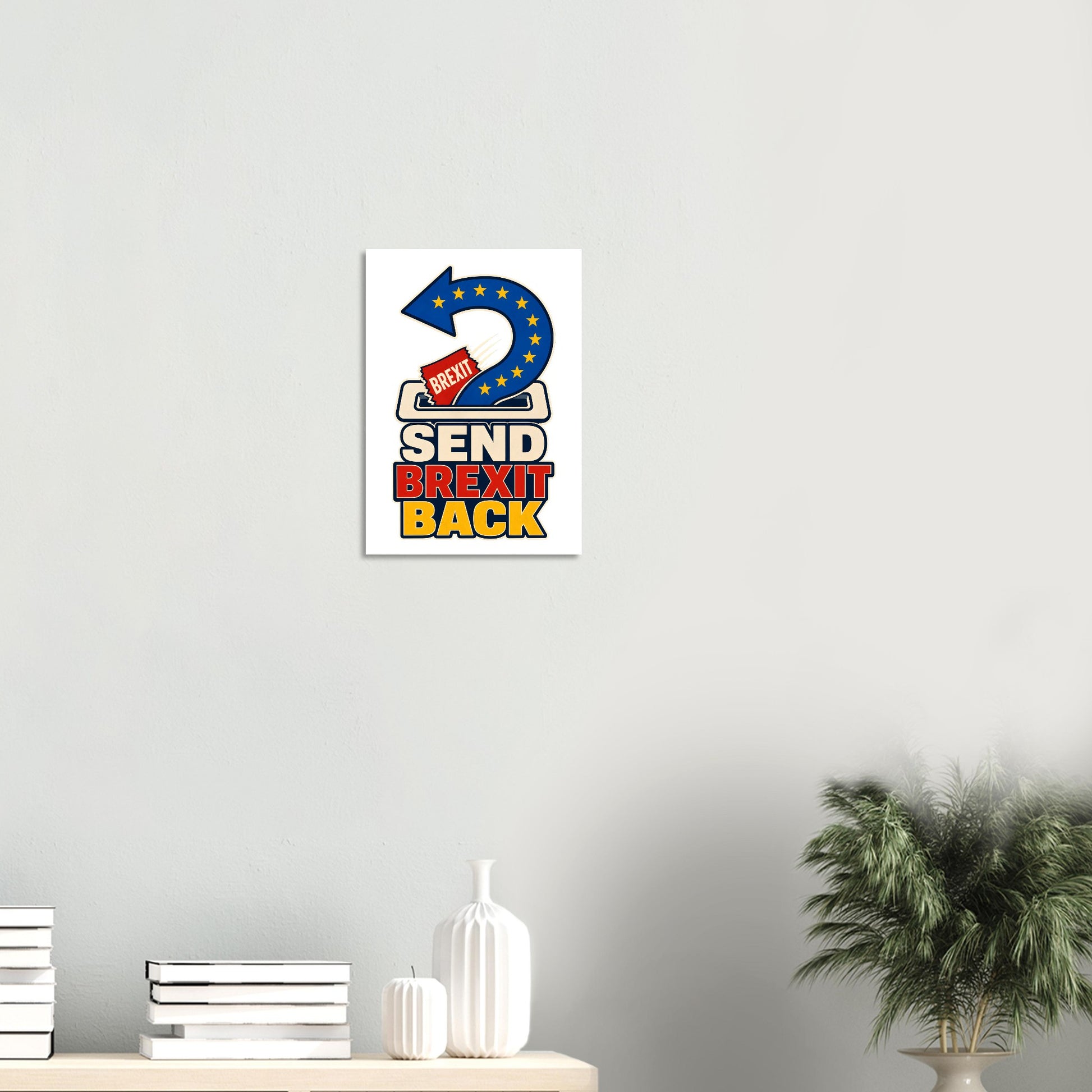Send Brexit Back Pro-EU Graphic Poster — product view 8