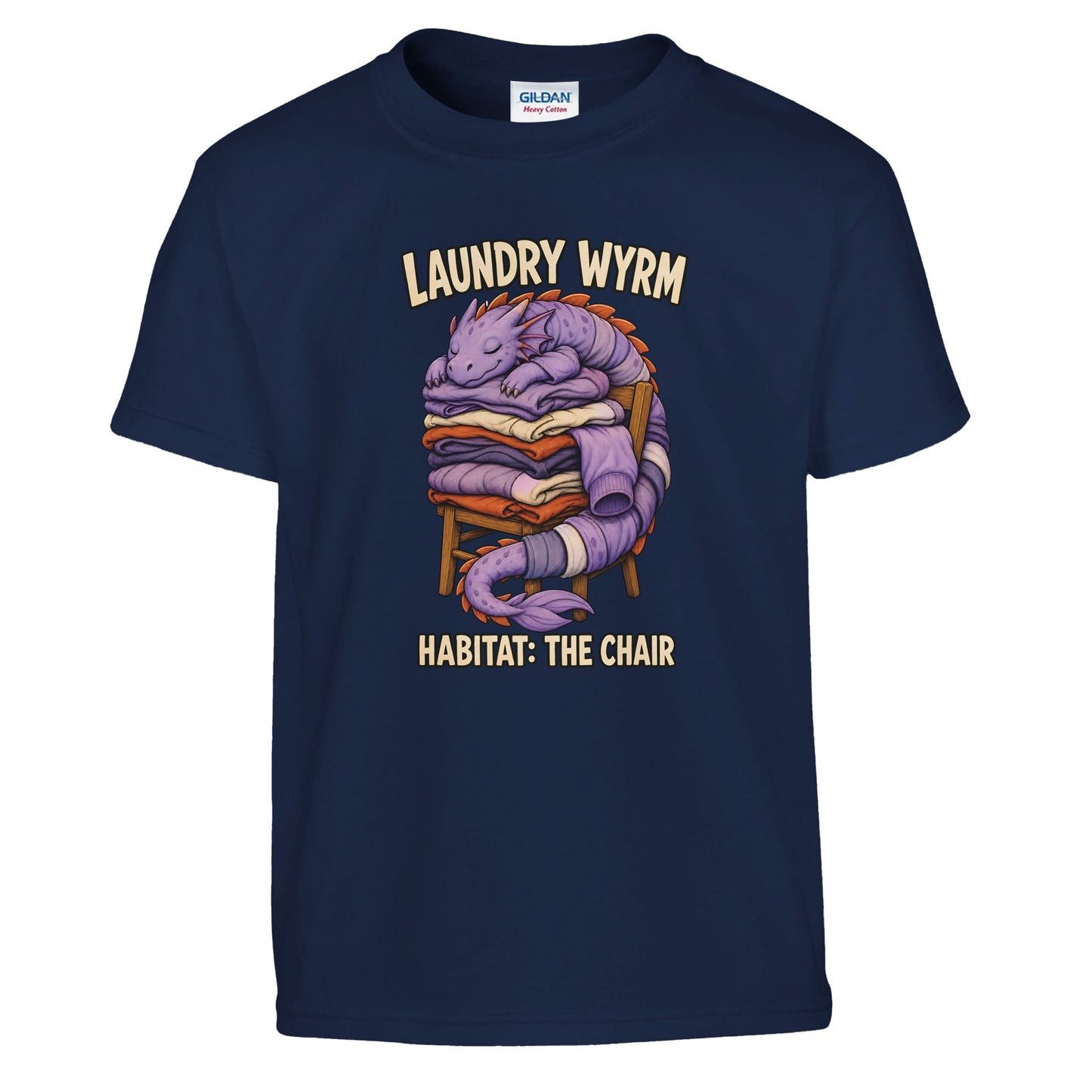 Laundry Wyrm – Habitat: The Chair Kids' T-shirt — product view 7