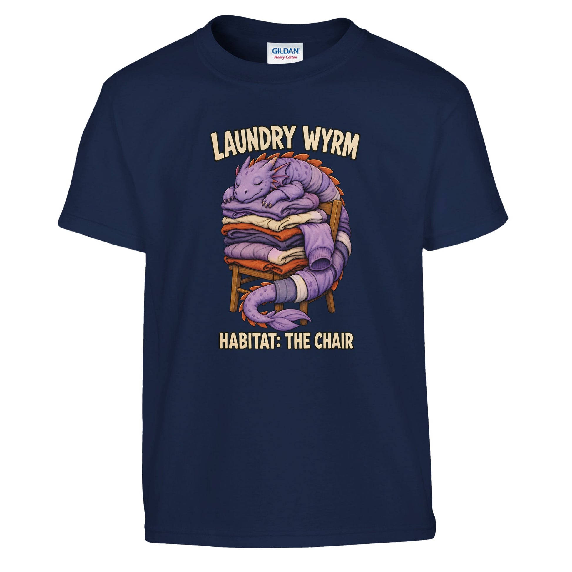 Laundry Wyrm – Habitat: The Chair Kids' T-shirt — product view 7