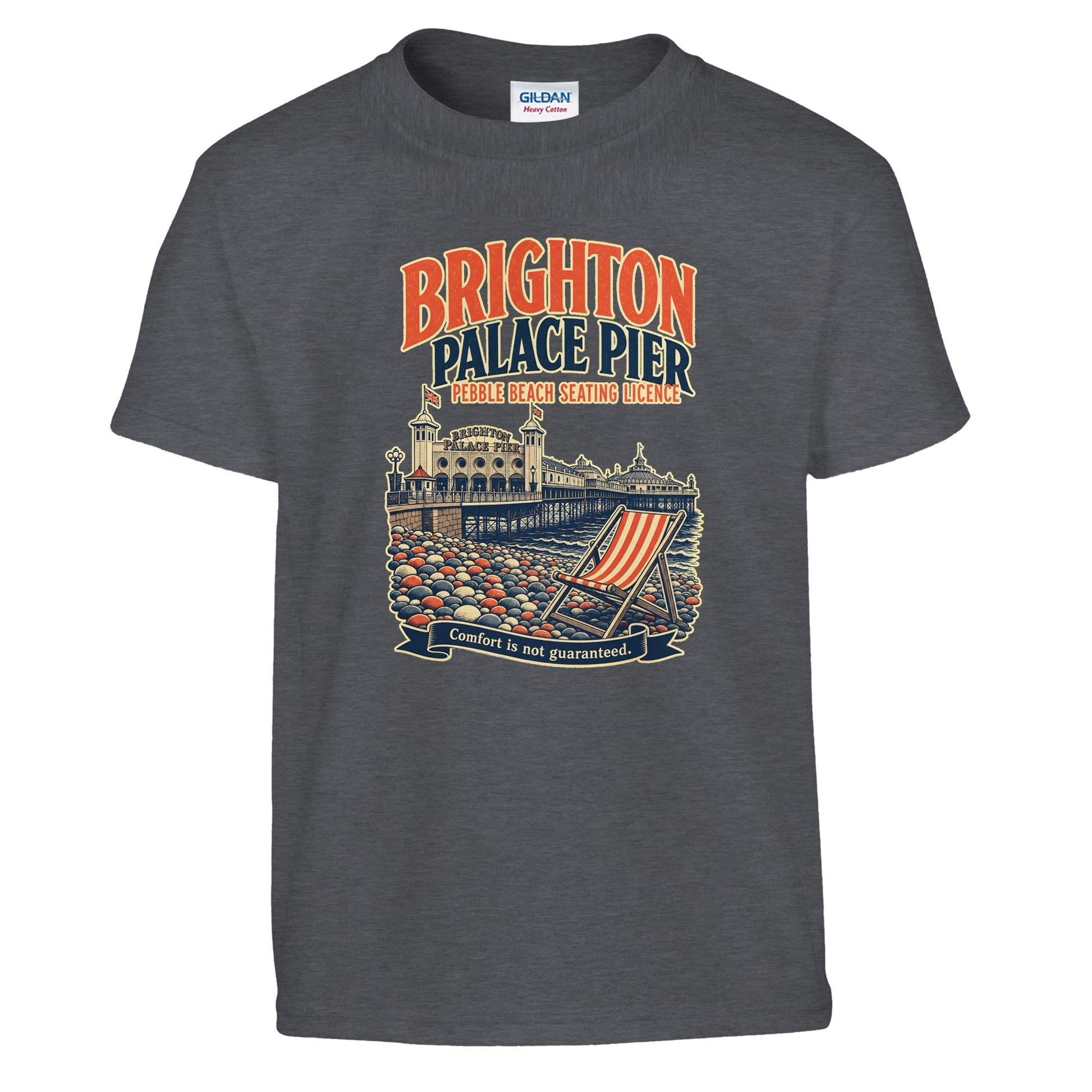 Brighton Pebble Beach Seating Licence Kids' T-shirt — product view 12