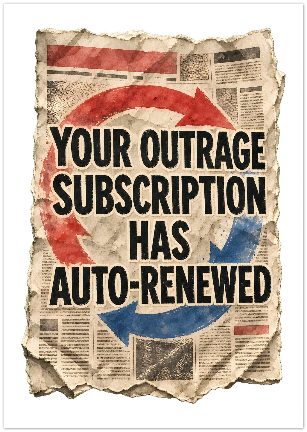 Your Outrage Subscription Has Auto-Renewed Greeting Card Pack — product view 2