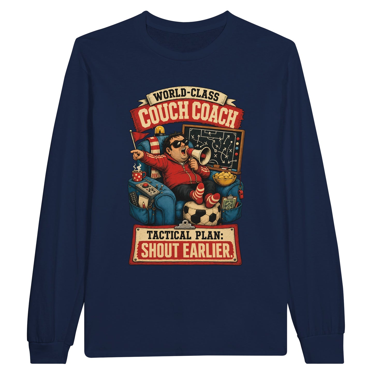 World-Class Couch Coach Long-Sleeve T-shirt — product view 11