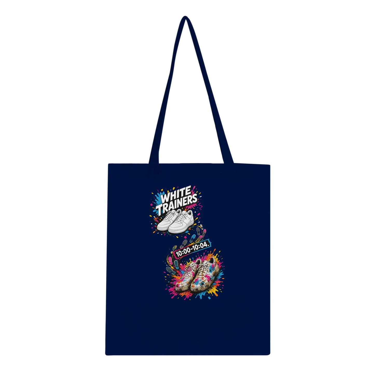 White Trainers: 10:00–10:04 Tote Bag — product view 2